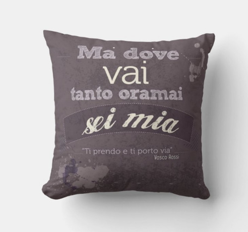 Cuscino 40x40 frase dedica - 40x40,