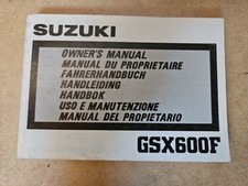 Suzuki GSX600F  Manuale Di