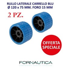 2 RULLI LATERALI CARRELLO BLU