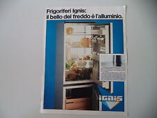 advertising Pubblicità 1984 FRIGORIFERI IGNIS