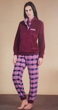 Pigiama Serafino Donna Pile