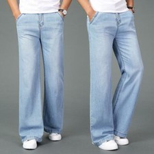 Jeans uomo fondo a campana