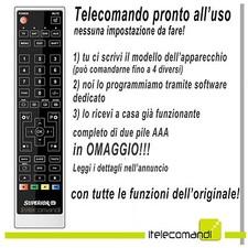 TELECOMANDO PREPROGRAMMATO PER DECODER DIGITALE, TV, DVD  E SAT TELESYSTEM