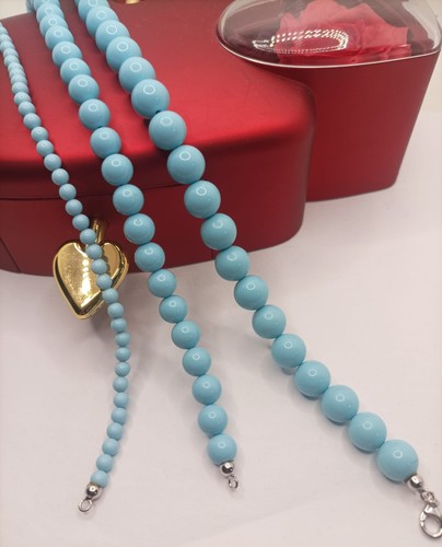 Collana pasta turchese - di,