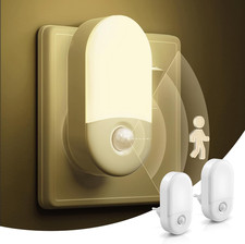 Luce Notturna Con Sensore Di Movimento [2 Pezzi], Presa Notturna, Bianca Calda 3