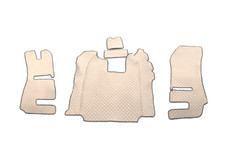 Tappetini Beige In Eco Pelle