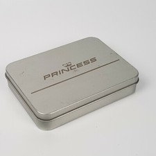 SCATOLA di LATTA retrò BOX PRINCESS VINTAGE IDEA REGALO modernariato raro usata