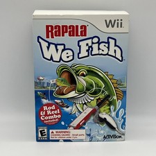 Wii Rapala: We Fish Game, ROD & REEL Combo Bundle Lotto PESCA, Nuovo Sigillato