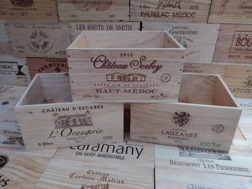 Cassetta porta vino legno - porta, ~