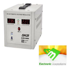 STABILIZZATORE DI TENSIONE/CORRENTE 3000VA 1800W CON DISPLAY COLORE BIANCO