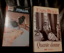 2 LIBRI Enzo Biagi - RIZZOLI: Quante donne - 1996, LA GEOGRAFIA DI ITALIA - 1980