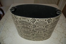 Portariviste, Ellittico, Rivestimento sintetico pelle serpente, come nuovo