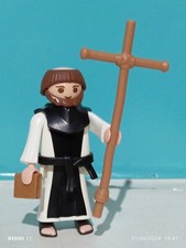 PLAYMOBIL x1 FIGURA MONACO FRATE PRETE SACERDOTE INQUISITORE CHIESA MEDIEVALE