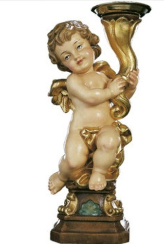 Scultura angelo portacandela - scultura,