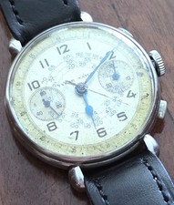 Big Cronografo TYBER WATCH Ruota Colonne Cassa Acciaio Original Dial Chronograph