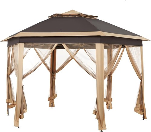 Gazebo pop 13x13 esagonale - gazebo,