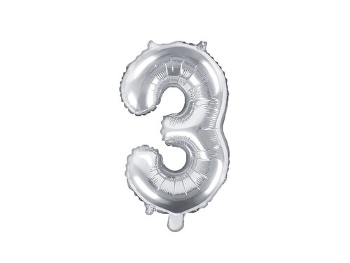 Pallone numero tre - tre, argento
