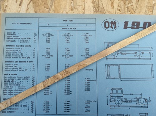 Depliant autocarro om190 2 - depliant, om190,