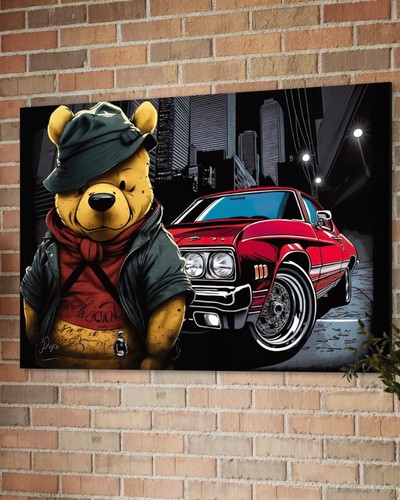 Quadro tela winnie - tela, pooh