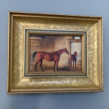 Quadro olio mare castagno e