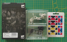 Warhammer Old world  : Etat major hommes d'armes hallebardes - Bretonnia