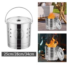 Secchio per cenere da camino