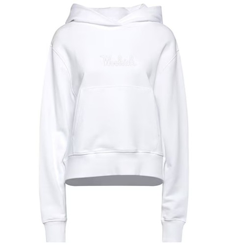 Felpa bianca woolrich - bianca, con