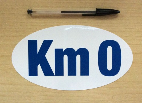 Adesivo sticker 0 per - -, km