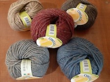 Gomitolo di lana 53% CUCIRINI TRE STELLE CEDRO filato per ferri e uncinetto filo