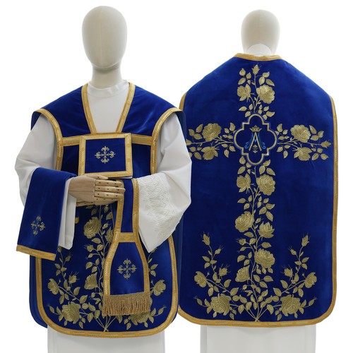 Pianeta blu mariana con stola - pianeta,