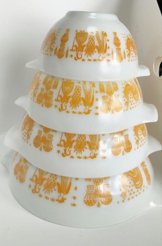 Pyrex amish butterprint giallo - amish,