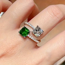 bague plaqué or blanc