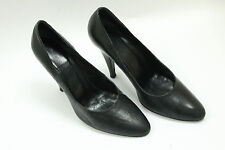 ESCADA scarpe donna tg 7,5 Europa 38 pelle nera Made in Italy S6242