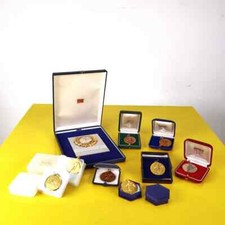 trofei medaglie vintage gioco tennis 9 pezzi