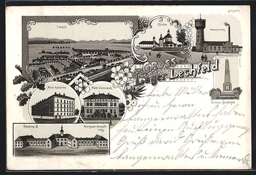 Litografia lager lechfeld - lager,