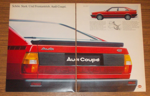 Rara pubblicità audi coupe - rara,