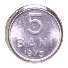 1975 ROMANIA 5 BANI  Aluminum 