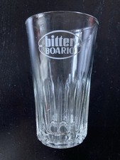 Bitter Boario bicchiere pubblicitario originale vintage scritta bianco