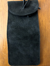 OFFICINE PABERAI Custodia alcantara nera ''Customer service'' anni 90