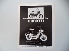 advertising Pubblicità 1971 CIMATTI MINI CHIC MINICHIC 50