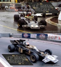 Decals Lotus 72D Monaco GP 1972 F1 Fittipaldi Walker JPS John Player slot calcas