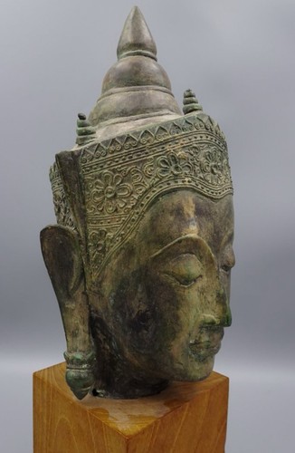 Antica testa buddha - antica, di