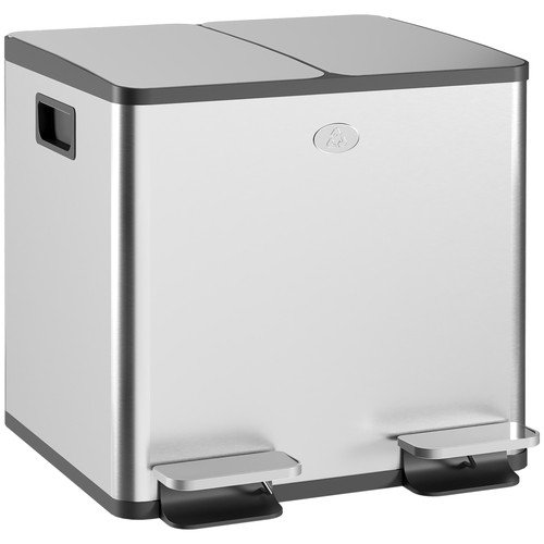 Homcom 2x15l pattumiera - homcom,