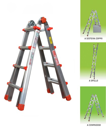 Scala alluminio telescopica - in,