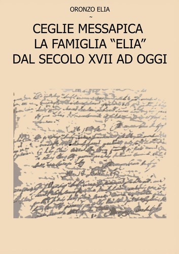 Ceglie messapica famiglia - messapica.,