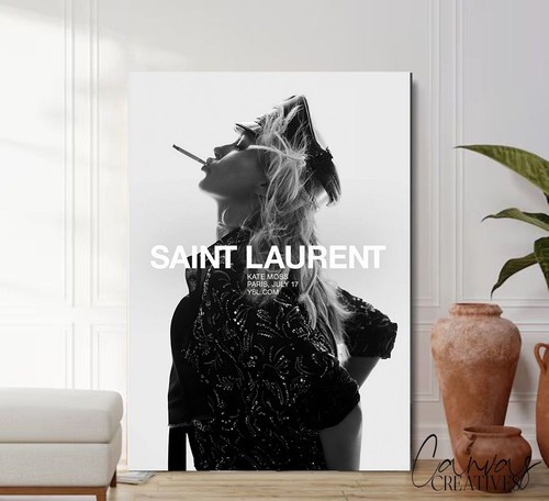 Quadro tela kate moss moda - quadro,