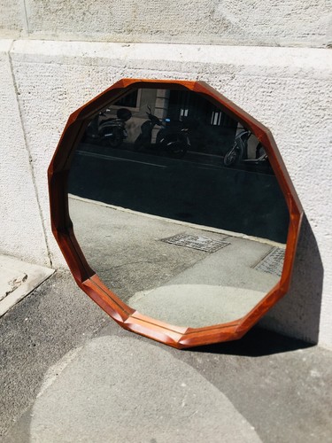 Specchio 60s legno - specchio, di