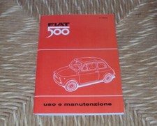 Uso e manutenzione Fiat 500 F Use and maintenance Owner's manual 