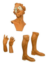 Pastore Componibile in Terracotta Cm 35/40 - S. Giuseppe Testa Mani e Piedi