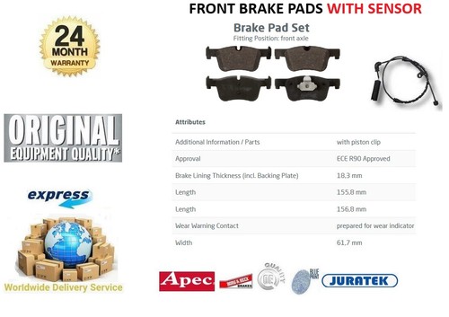 Pastiglie anteriori per bmw - pastiglie,